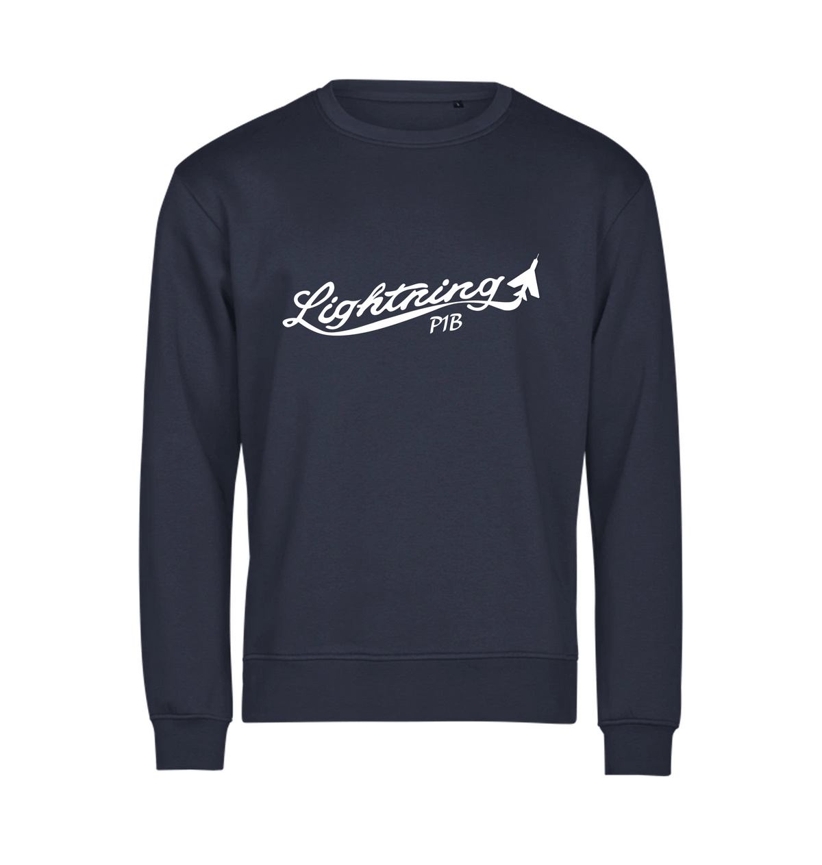 Navy Printed Sweater Front