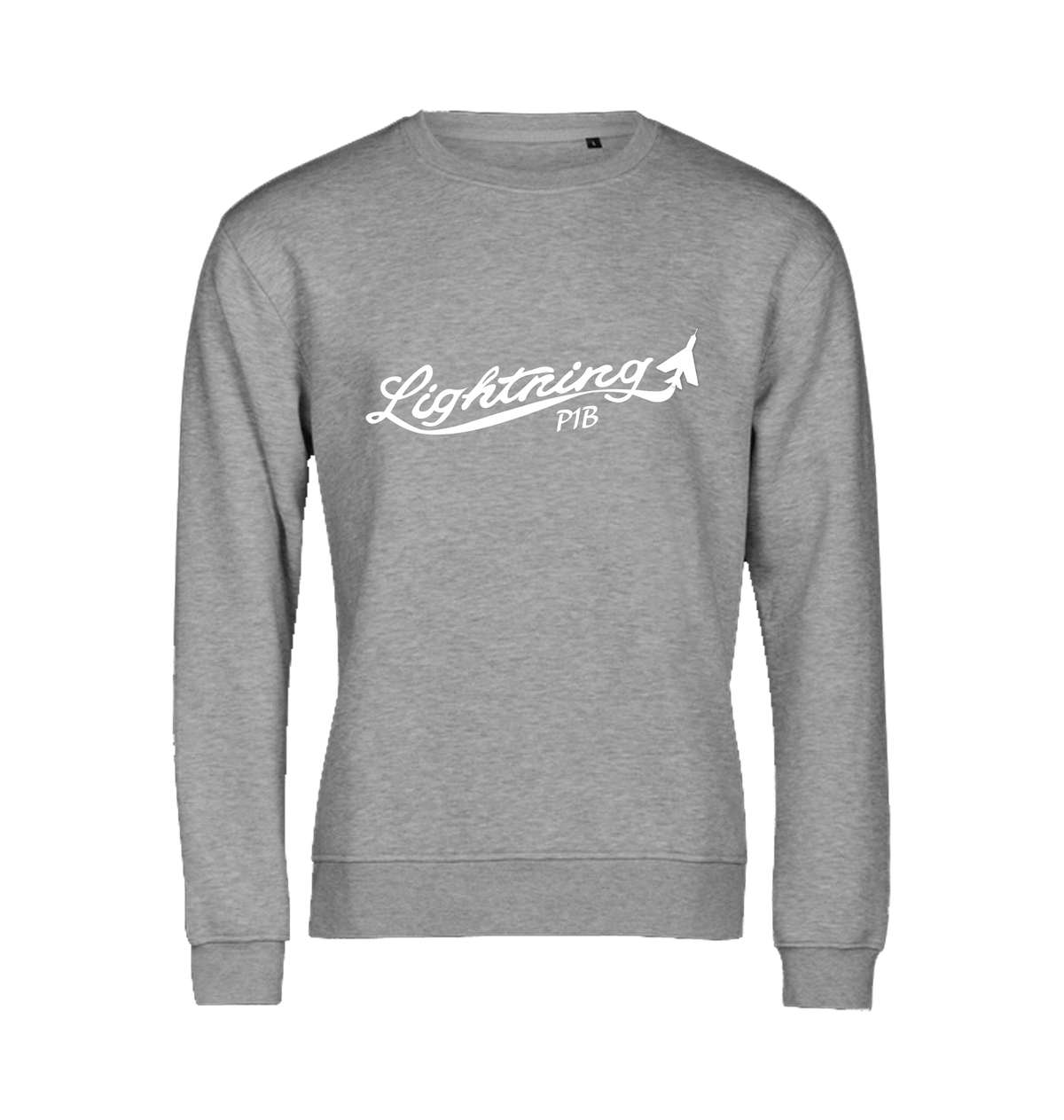 Heather Grey Printed Sweater Front
