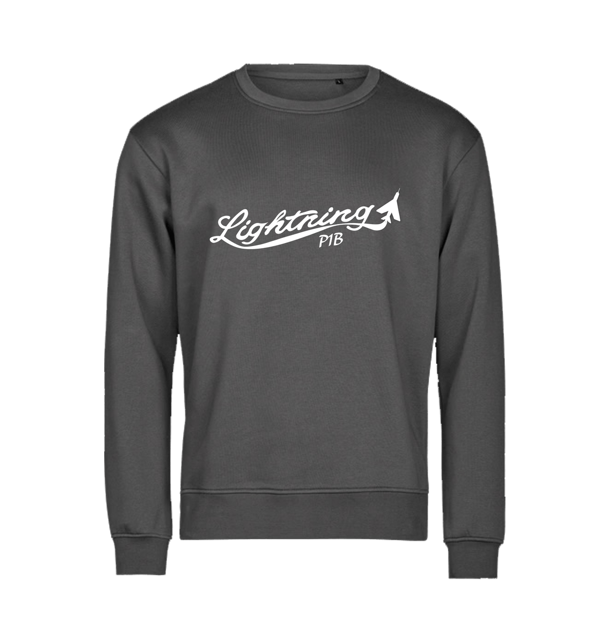 Dark Grey Printed Sweater Front